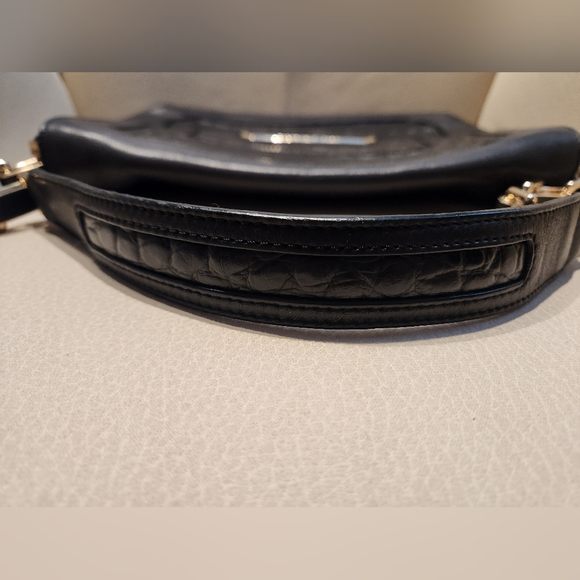 Anya Hindmarch Suede and Black Crocodile Embossed Leather Bag - Picture 6 of 13